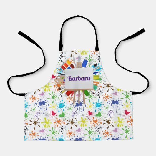 キッズアーティストカスタマイズ エプロン (正面)