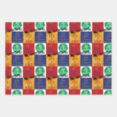 キッズアートスケッチとフォトコラージセット3 ラッピングペーパーシート (正面3)