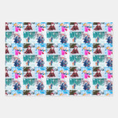 キッズアートスケッチとフォトコラージセット3 ラッピングペーパーシート (正面2)