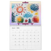 キッズアートフォトパーソナライズされた2025の作成 カレンダー (3月 2026)