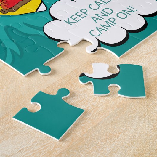 キッズアートポップ・アートのサマーキャンプ ジグソーパズル (側面)