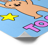 キッズアート毎日スマイルバニーに良い日 ポスター (角)