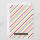 キッズアート絵画パーティー誕生日写真招待状 招待状 (裏面)