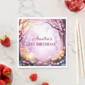 キッズイお洒落ースターをテーマにした誕生日パーティー スタンダードランチョンナプキン (インサイチュ)