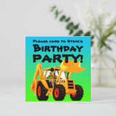 キッズイエカスタムローディガー建築パーティー 招待状 (スタンド正面)