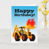 キッズイエローディガーカスタム4th誕生日 カード (黄色い花)