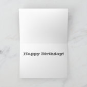 キッズイエローディガー誕生日 カード (内部)