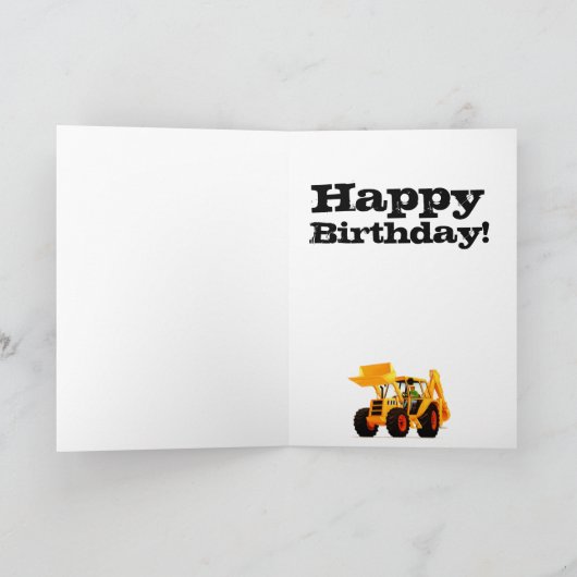 キッズイエローディガー2nd誕生日 カード (内部)