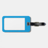 キッズイエローフィッシュオンブルーパターゲラゲッジタグ ラゲッジタグ (裏面横)