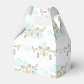 キッズイエロー航空飛んでいる誕生日 フェイバーボックス (裏面サイド)