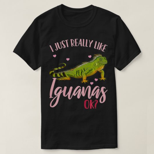 キッズイグアナトカゲ爬虫類 Tシャツ (デザイン正面)