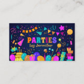 キッズイベントプランナーカラフルお洒落- Cartoon 名刺 (正面)