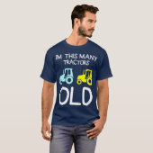 キッズイムthis many 2トラクターおもしろい農業引用文 tシャツ (正面フル)