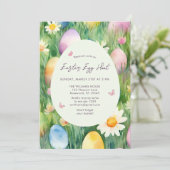 キッズイースターエッグ狩り招待状 招待状 (スタンド正面)