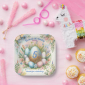 キッズイースターエッグ狩り春誕生日パーティー ペーパープレート (パーティー)