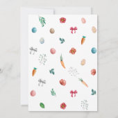 キッズイースターエッグ狩り、イースターラビット、春 招待状 (裏面)