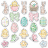 キッズイースターセット シール (正面)