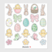 キッズイースターセット シール (シート)