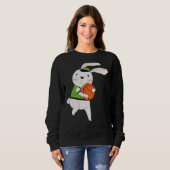 キッズイースターデイエッグ狩りバニーダンクスラムバスケット スウェットシャツ (正面フル)