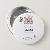 キッズイースターパーソナライズされたエッグセラーンス 缶バッジ (正面&裏面)