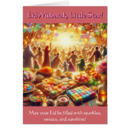 キッズイードカード – Eid Mubarak Little Star