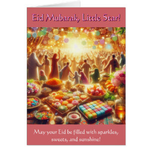 キッズイードカード – Eid Mubarak Little Star