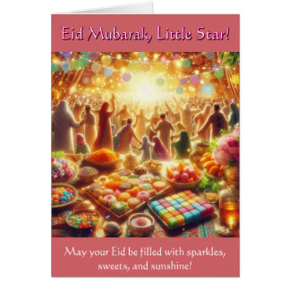 キッズイードカード – Eid Mubarak Little Star