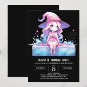 キッズウお洒落ィザード誕生日 招待状 (正面/裏面)