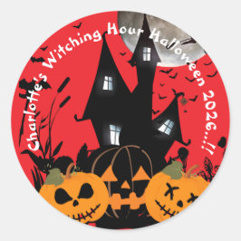 キッズウィッチングアワーハローウィンパーティ ラウンドシール