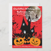 キッズウィッチングアワーハローウィンパーティ 招待状 (正面)