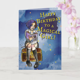 キッズウィッ10代のチガールガートゥーンガートゥーンウォーター誕生日 カード