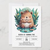 キッズウィムシーキャピバラ誕生日 招待状 (正面)