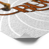 キッズウェスタンをテーマにした名前をカスタムするブカルー ポスター (角)