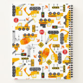 キッズウォータカラー建築車パーソナライズされた ノートブック (裏面)