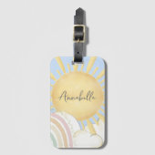 キッズウォーターカラーサンシャイン ラゲッジタグ (正面縦)