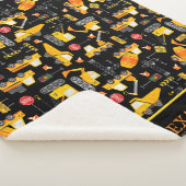 キッズウォーターカラー建築パーソナライズされた車 シェルパブランケット (3/4)