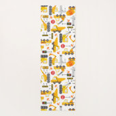 キッズウォーターカラー建築パーソナライズされた車 ヨガマット (裏面)