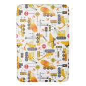 キッズウォーターカラー建築車 バスマット (正面縦)