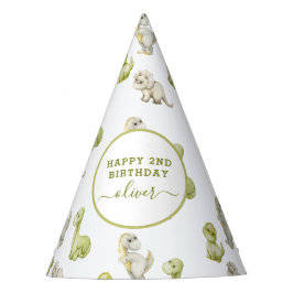 キッズウォーターカラー恐竜の誕生日パーティー パーティーハット