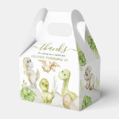 キッズウォーターカラー恐竜の誕生日パーティー フェイバーボックス (正面サイド)