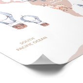 キッズウォールアート動物世界地図 ポスター (角)