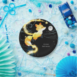 キッズウッドランドキツネ誕生日 ペーパープレート