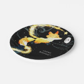 キッズウッドランドキツネ誕生日 ペーパープレート (アングル)