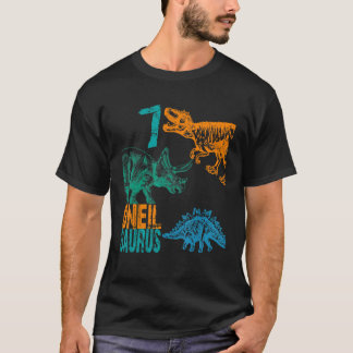 キッズウニールサウラス7誕生日ボーイズレックスBday Part Tシャツ