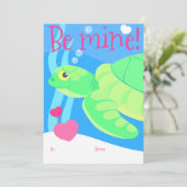 キッズウミガメのバレンタインデー シーズンカード (スタンド正面)