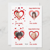 キッズウーリークリッター4xバレンタインデイカード シーズンカード (裏面)