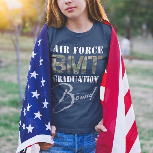 キッズエアフォースBMT卒業式バウンドダークバック Tシャツ