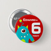 キッズエイリアン名の年齢ボタンバッジ 缶バッジ (正面&裏面)