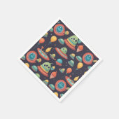 キッズエイリアン誕生日パーティーのナプキン スタンダードカクテルナプキン (角)