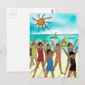 キッズエクササイズオンビーチ ポストカード (正面/裏面)